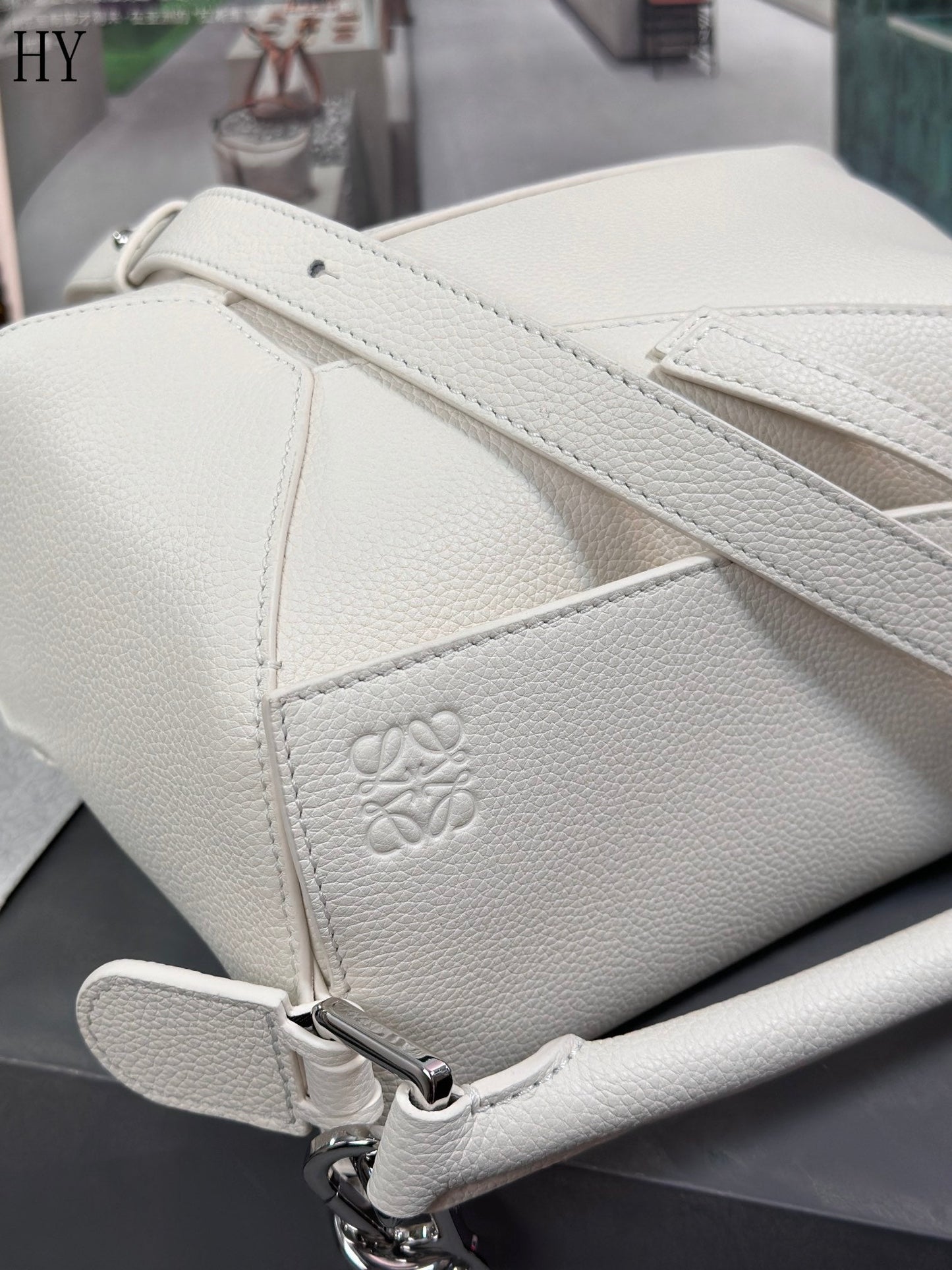 Bolsa Loewe Puzzle Small White