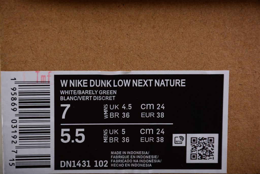 Nike Dunk Low Next Nature White Mint DN1431 102