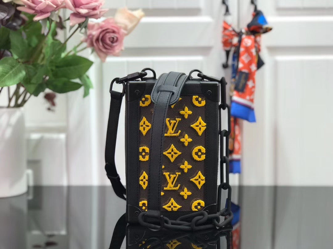 Lv Vertical Soft Trunk Monogram