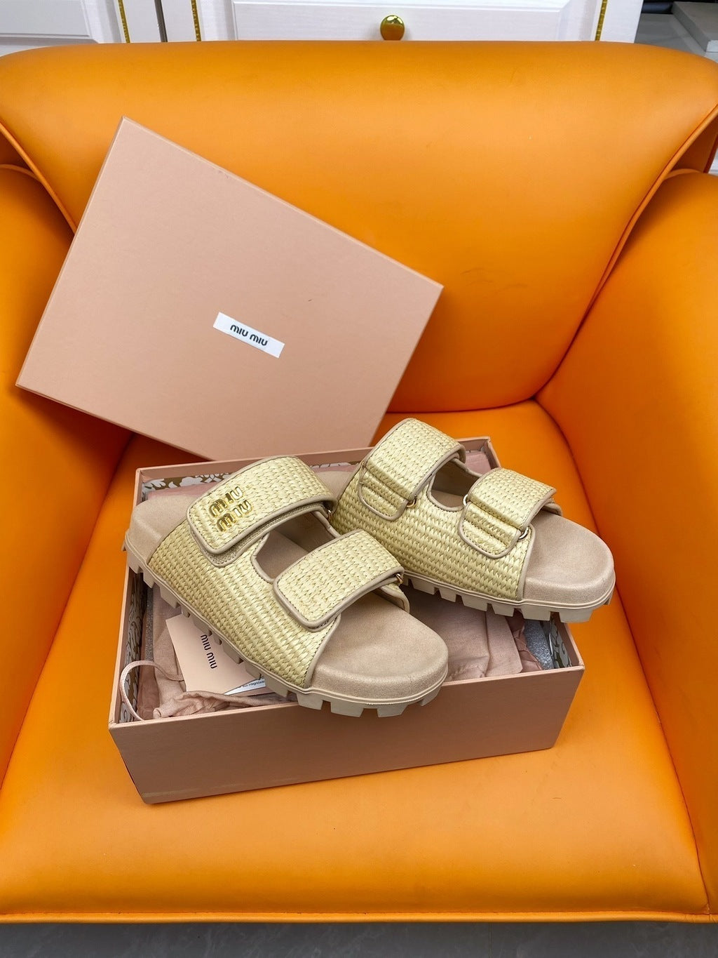 MIU MIU Flat Sandal