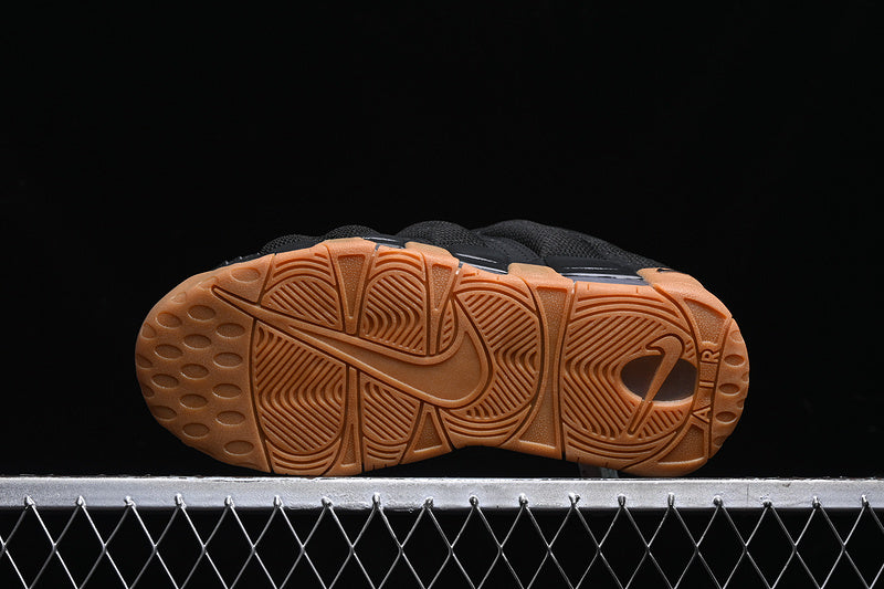 NIKE AIR MORE UPTEMPO LOW BLACK GUM