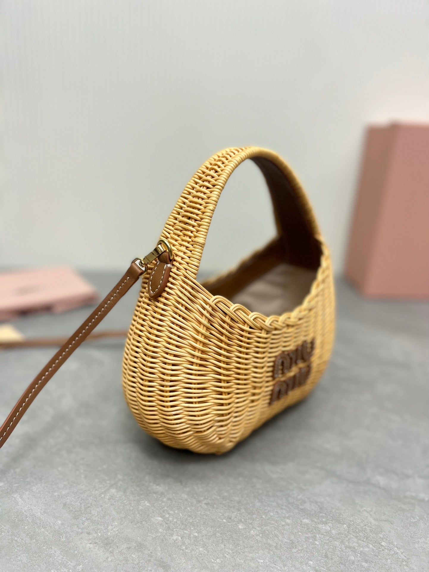 BOLSA Miu Miu Wander wicker shoulder bag