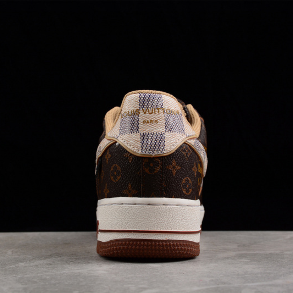 Nike Air Force 1 Low Louis Vuitton Monogram Brown Damier Azur (Acompanha Maleta)