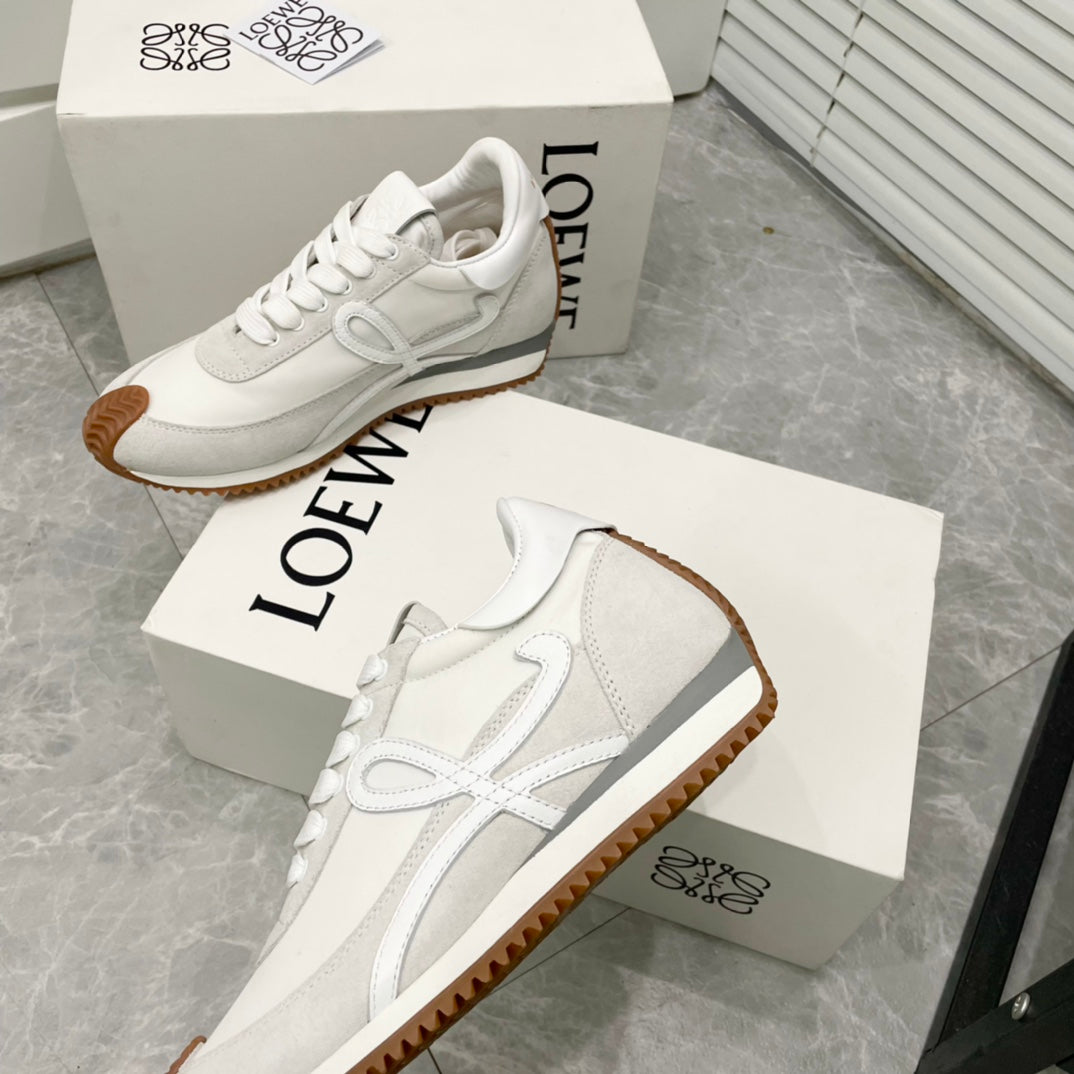 LOEWE Flow Runner White Suede