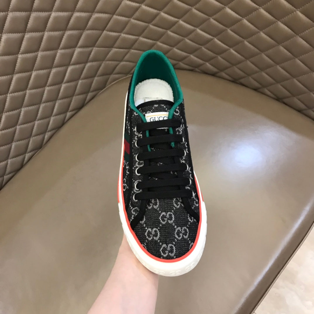 Gucci Tennis 1977 GG Logo Black Multi