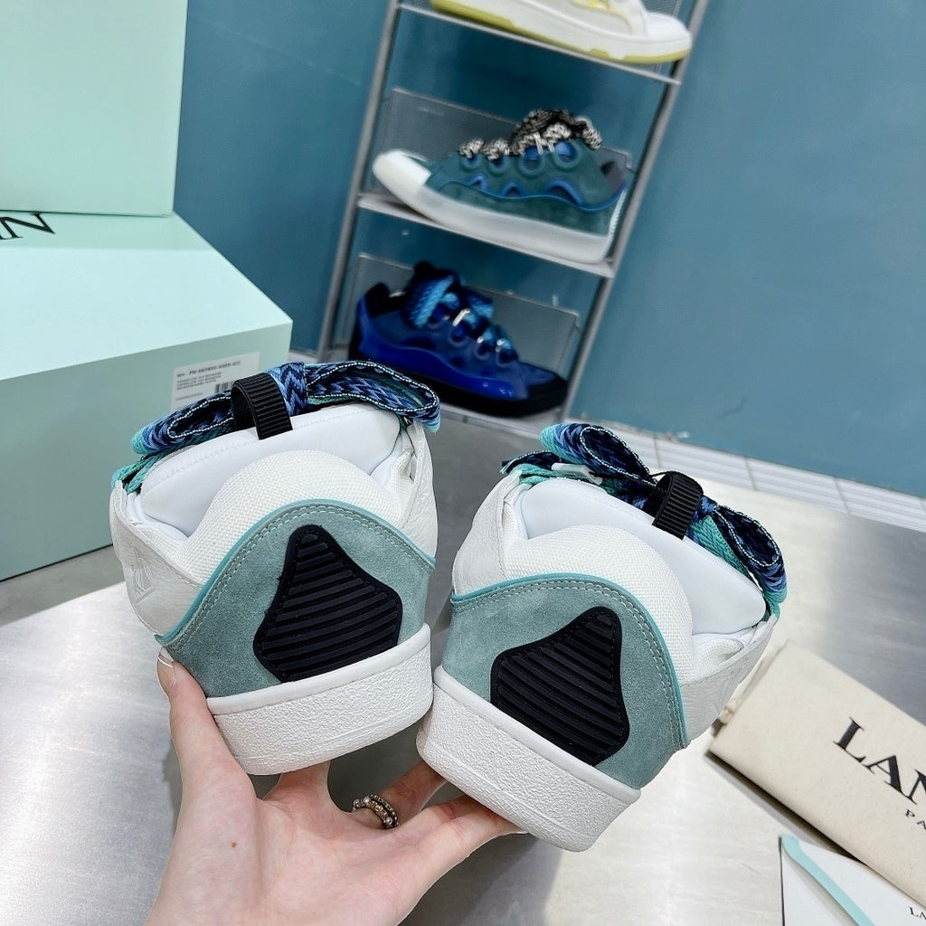 Lanvin Curb Sneaker White Blue