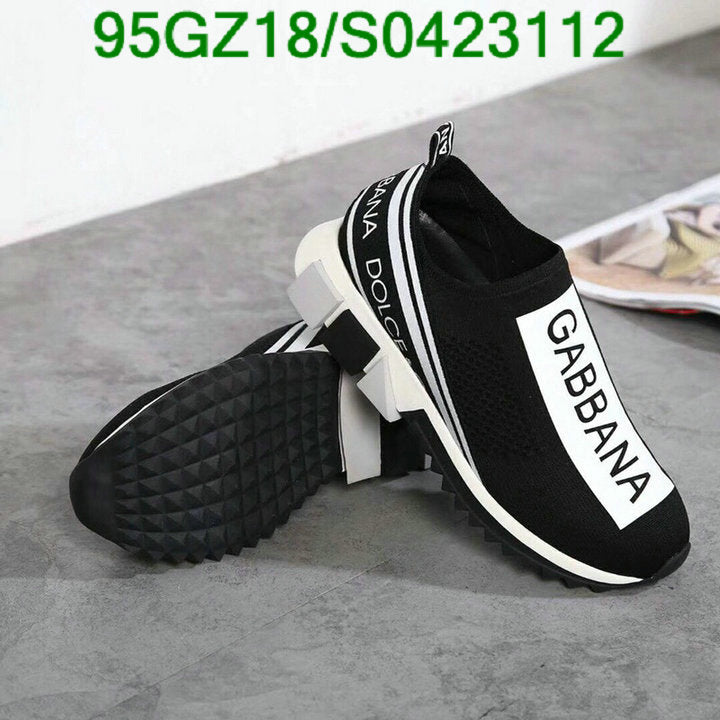 Dolce & Gabbana Sorrento Logo Slip On Black Grey White