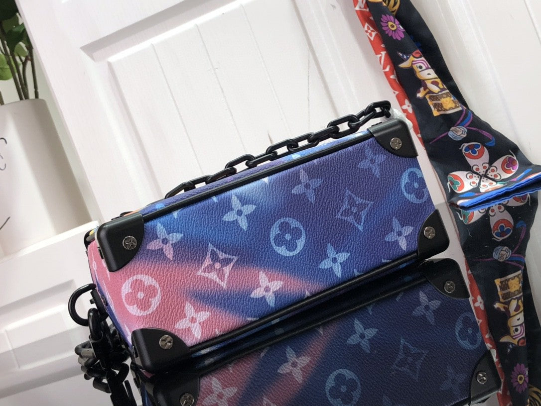 Lv Mini Soft Trunk Sunset Monogram Multicolor