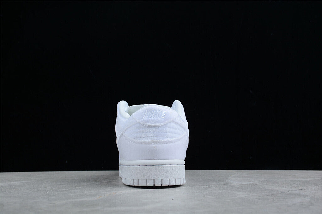 Nike Dunk Low Dover Street Market Triple White Velvet DH2686-100