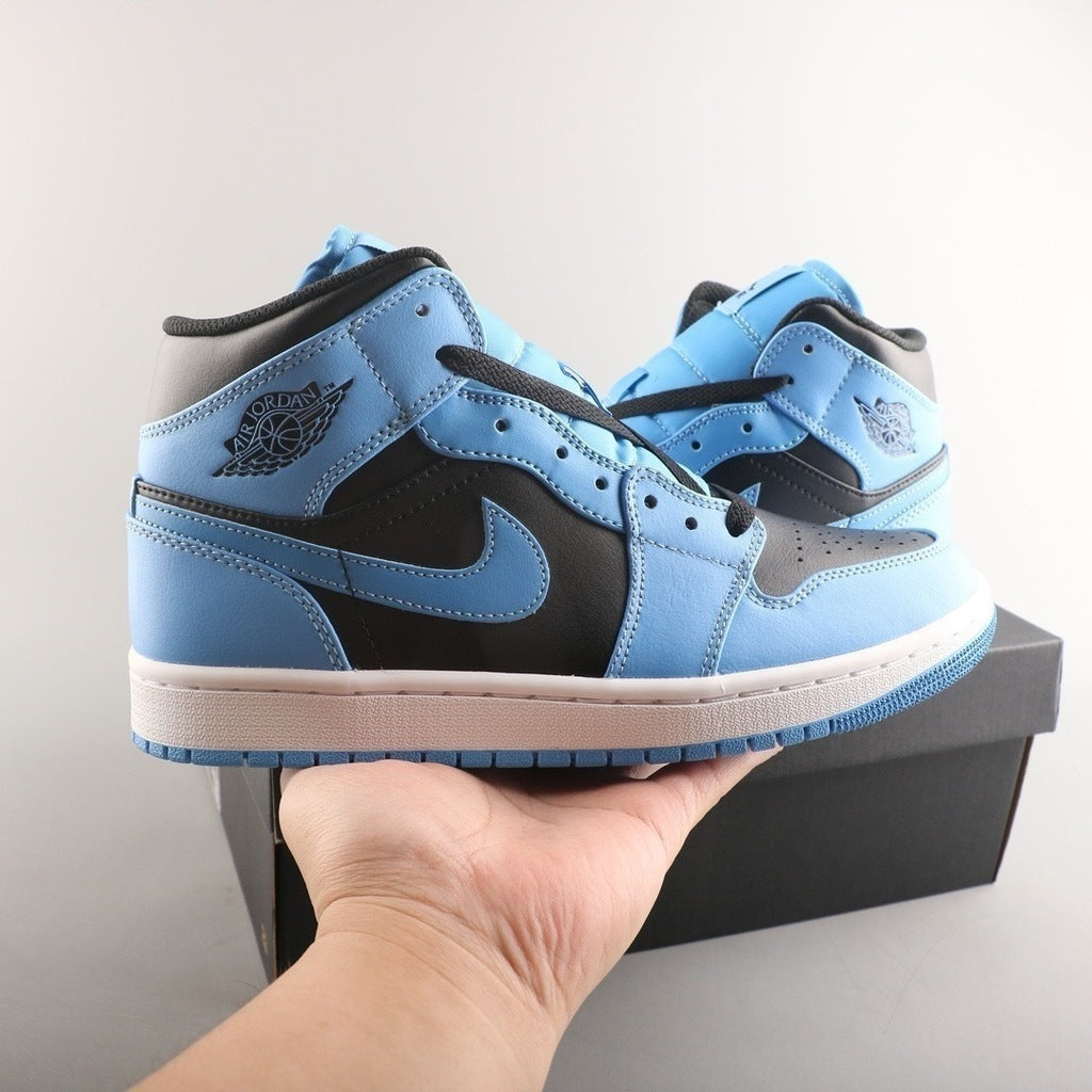 Jordan 1 Mid University Blue Black (Pronta entrega)