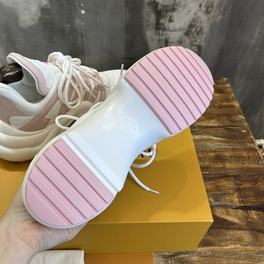 Archlight Trainer Monogram White Pink