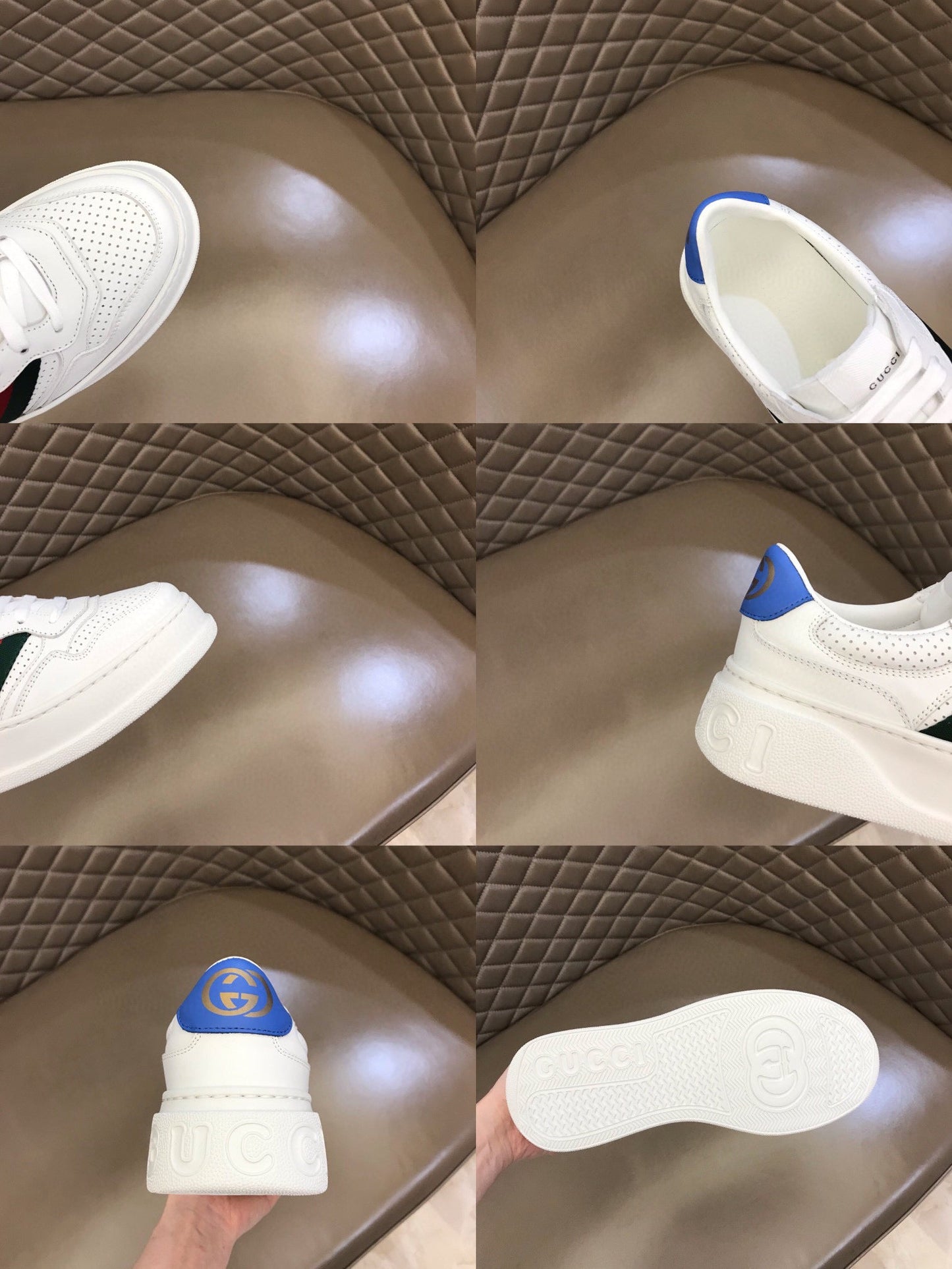 Gucci Chunky GG Web Sneaker White Blue