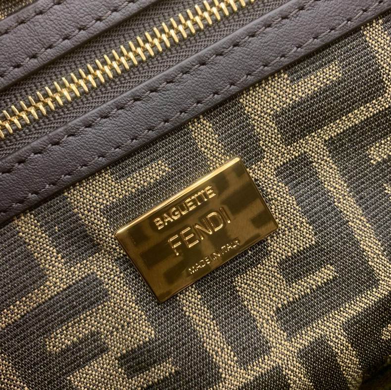 Bolsa Fendi FF Baguette Jacquard