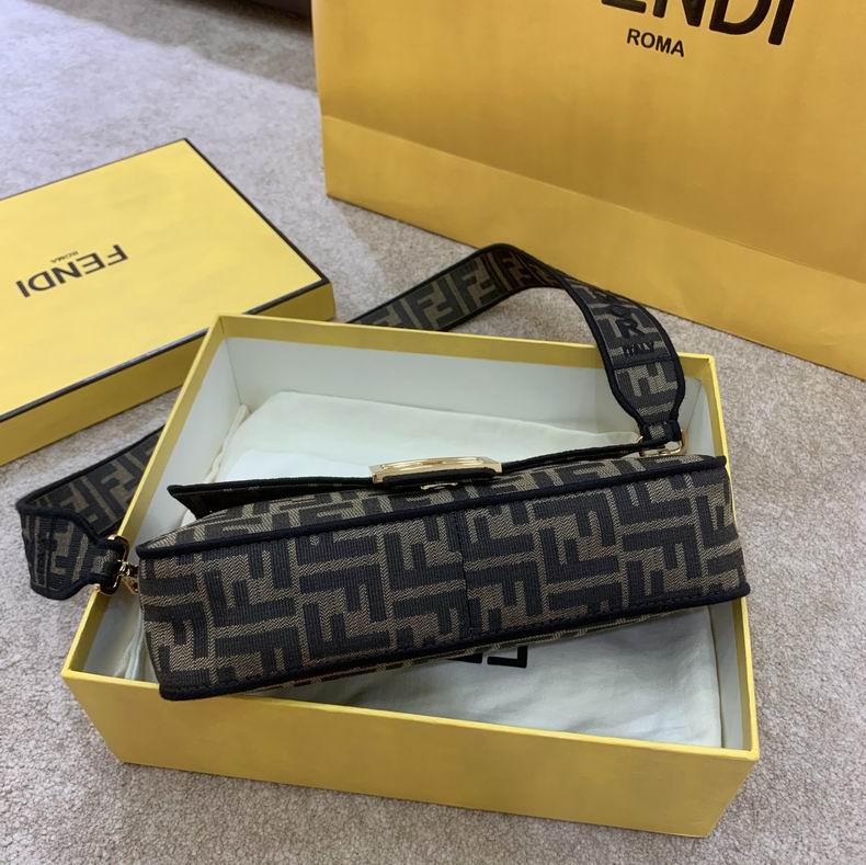 Bolsa Fendi FF Baguette Jacquard