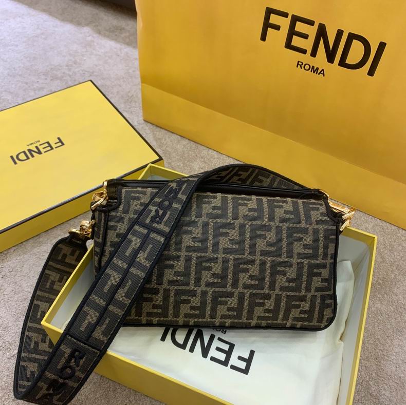 Bolsa Fendi FF Baguette Jacquard