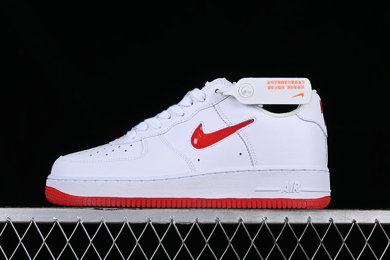 Nike Air Force 1 Low '07 Retro Color of the Month Jewel Swoosh University Red