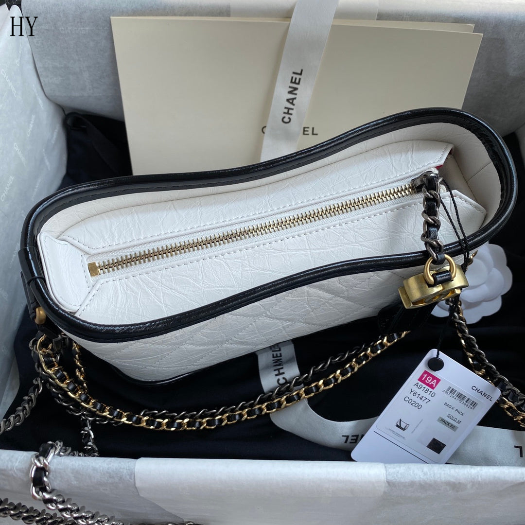 Chanel Gabrielle Hobo Bag Small Black/White