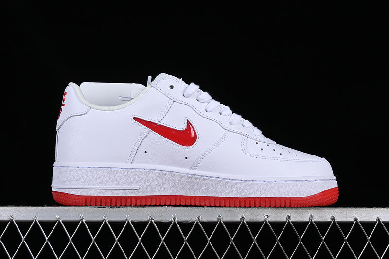 Nike Air Force 1 Low '07 Retro Color of the Month Jewel Swoosh University Red