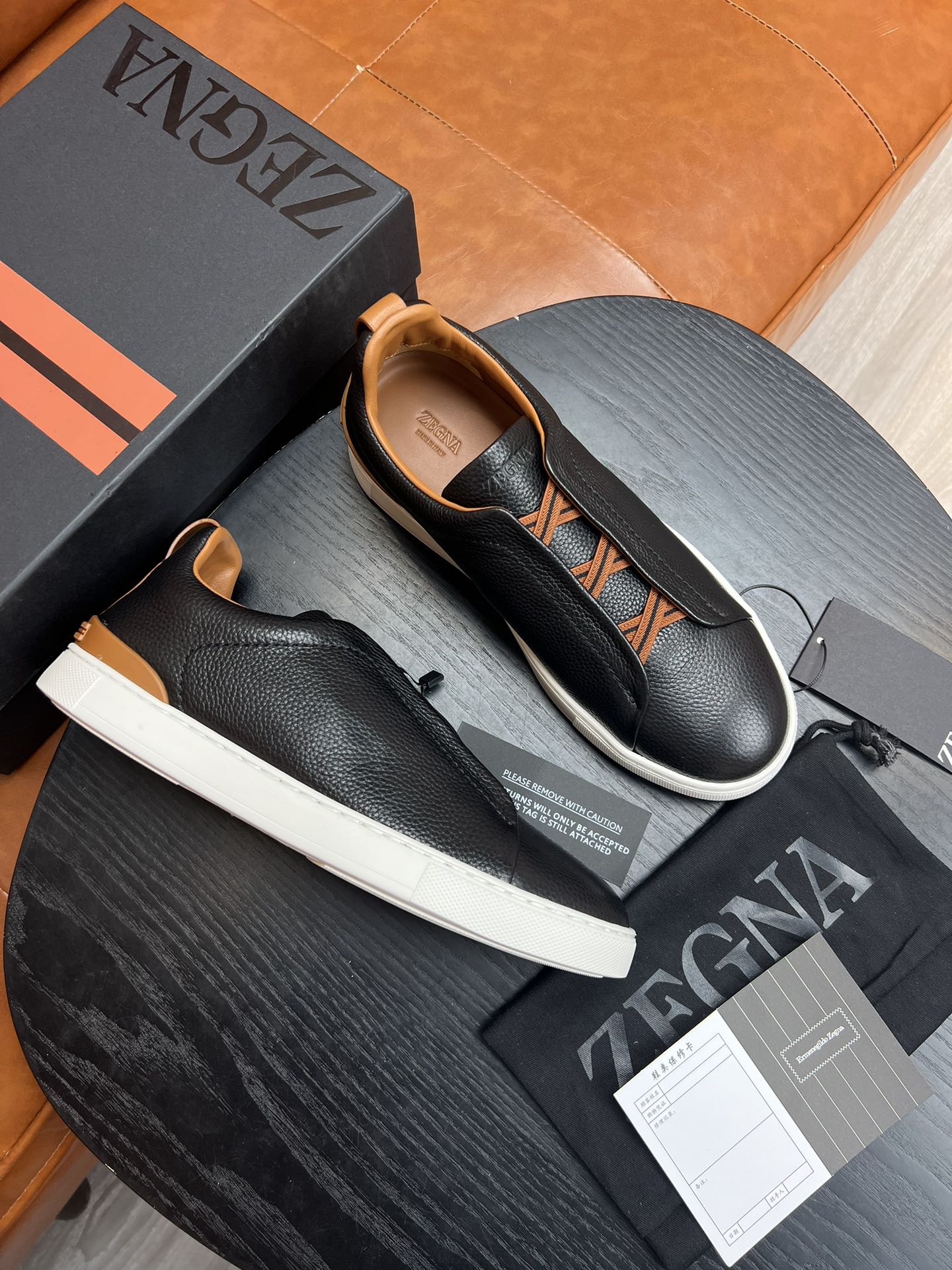 ZEGNA  Triple Stitch Sneakers