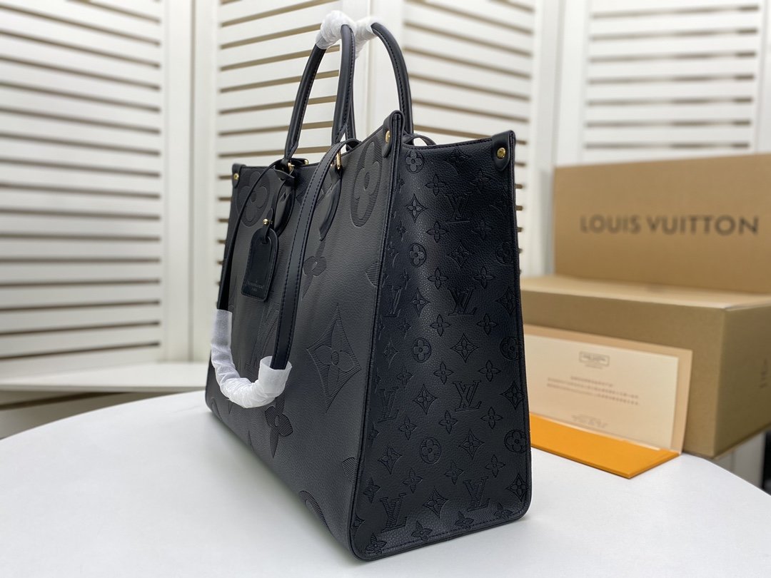 BOLSA LV ONTHEGO EMPREINTE GIANT MONOGRAM GM BLACK