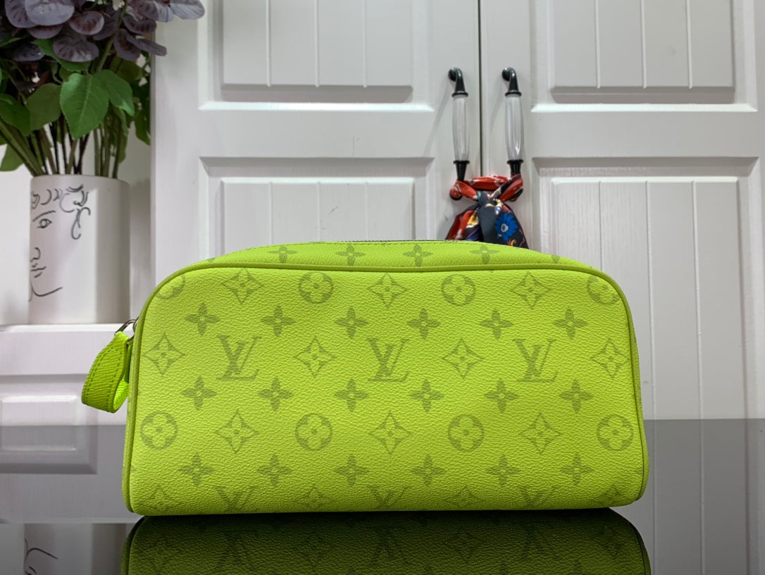 Lv Necessaire  Dopp Kit Neon Yellow