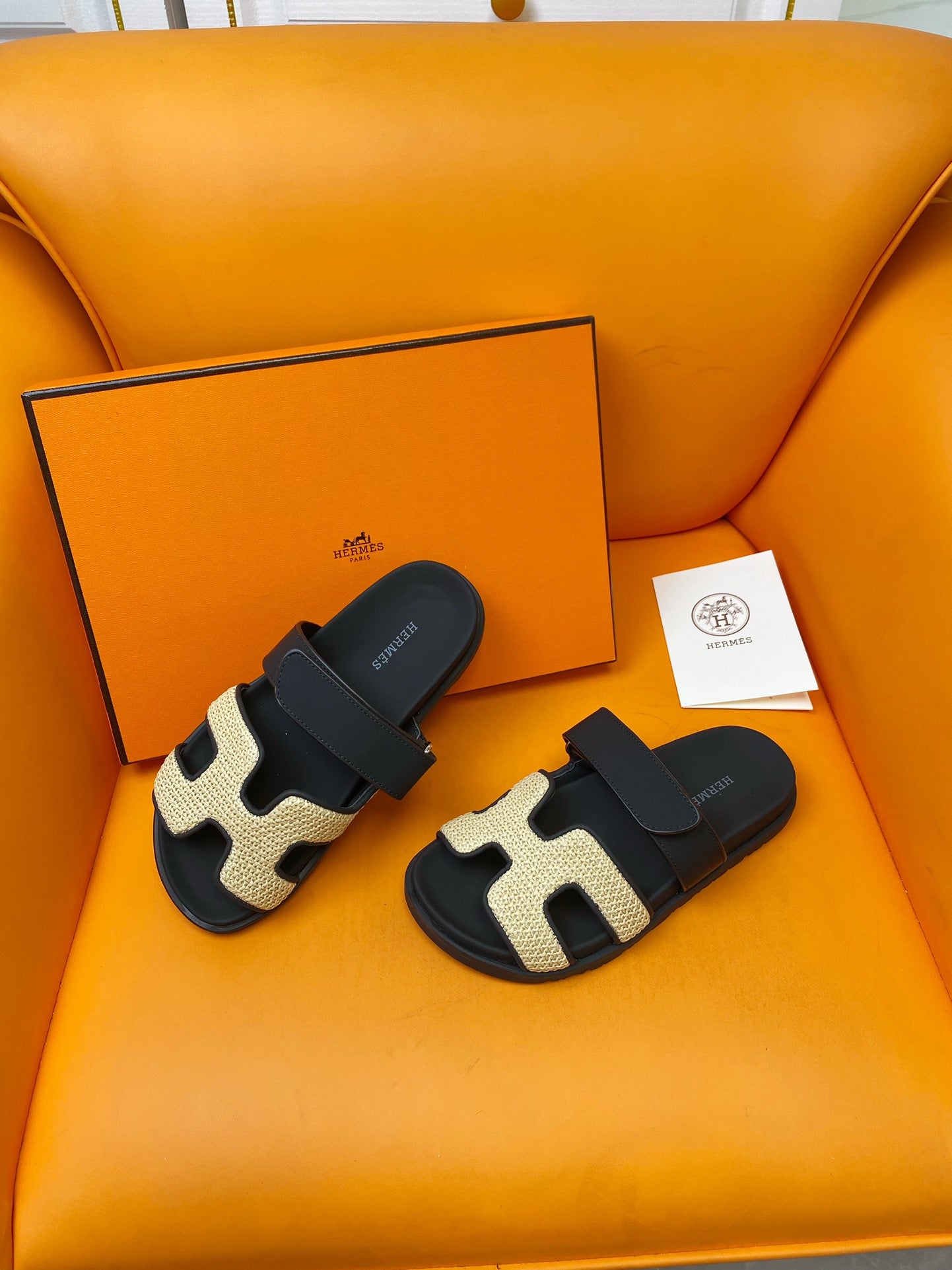 Hermes Chypre Sandal Black