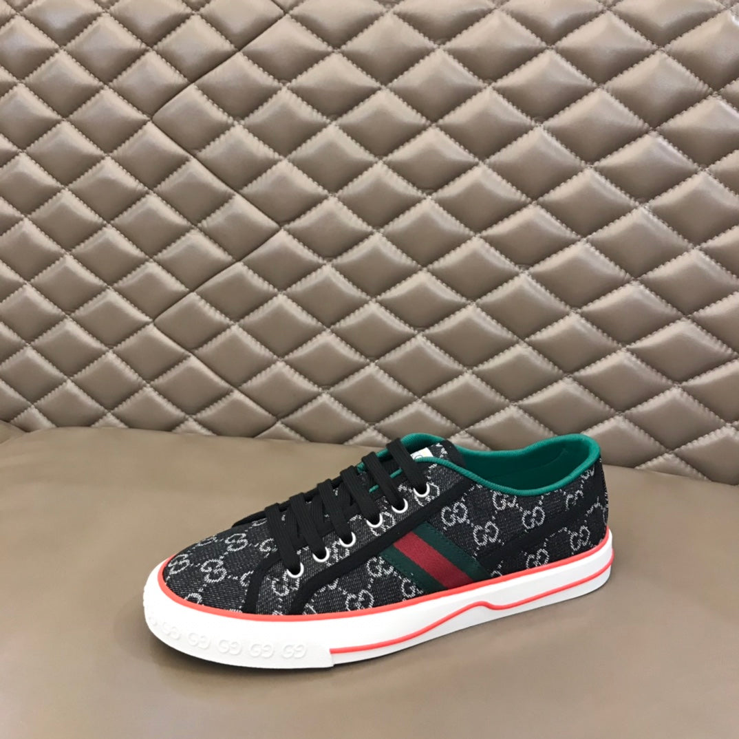 Gucci Tennis 1977 GG Logo Black Multi