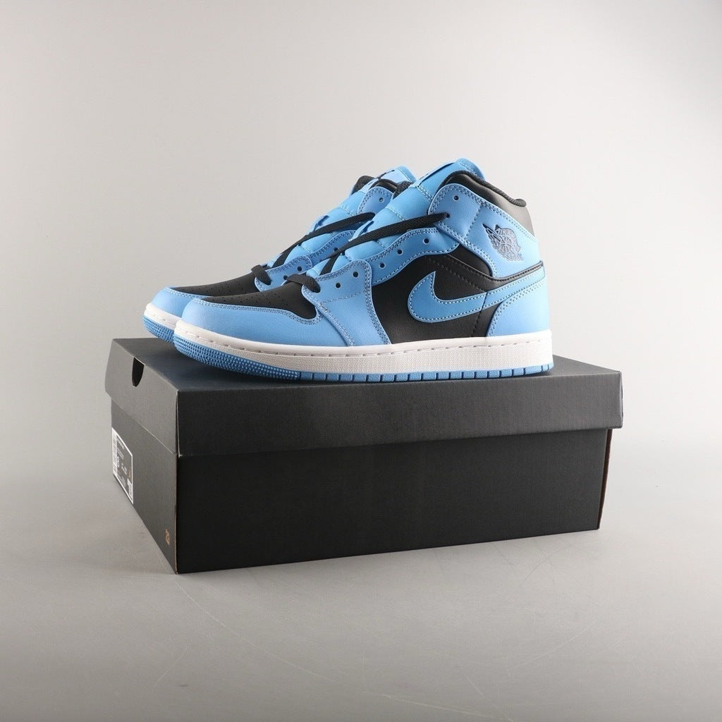 Jordan 1 Mid University Blue Black (Pronta entrega)