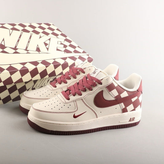 Nike Air Force 1 07 Low Off White Dark Red