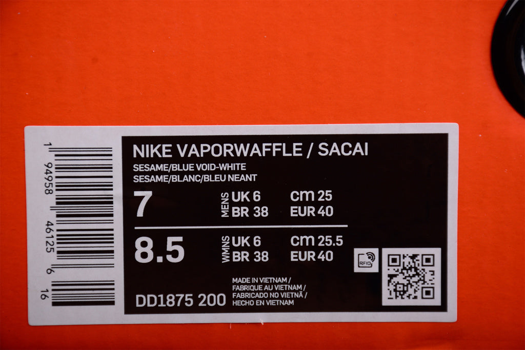 Nike Vaporwaffle sacai Sesame Blue Void DD1875-200