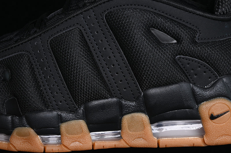 NIKE AIR MORE UPTEMPO LOW BLACK GUM