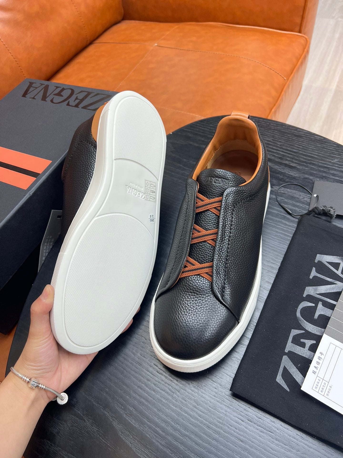 ZEGNA  Triple Stitch Sneakers