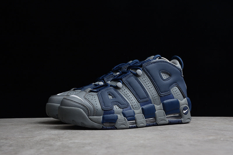 Air More Uptempo Cool Grey Midnight Navy