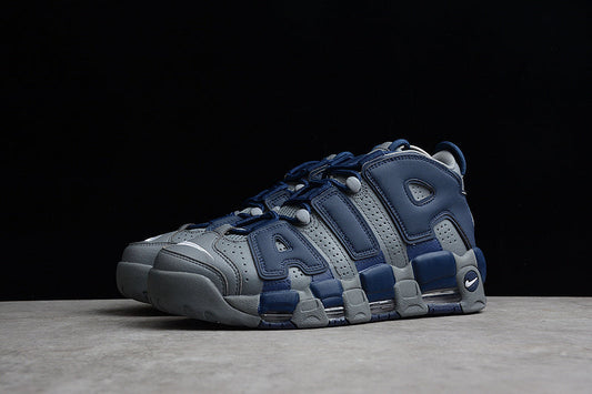 Air More Uptempo Cool Grey Midnight Navy