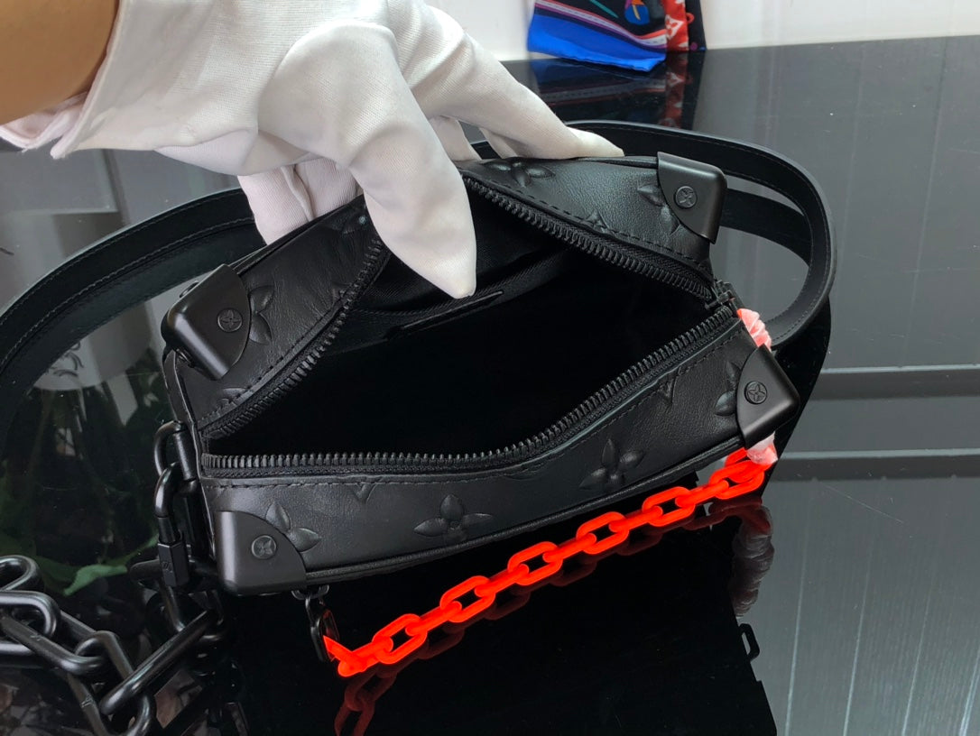 Lv Mini Soft Trunk Monogram Black