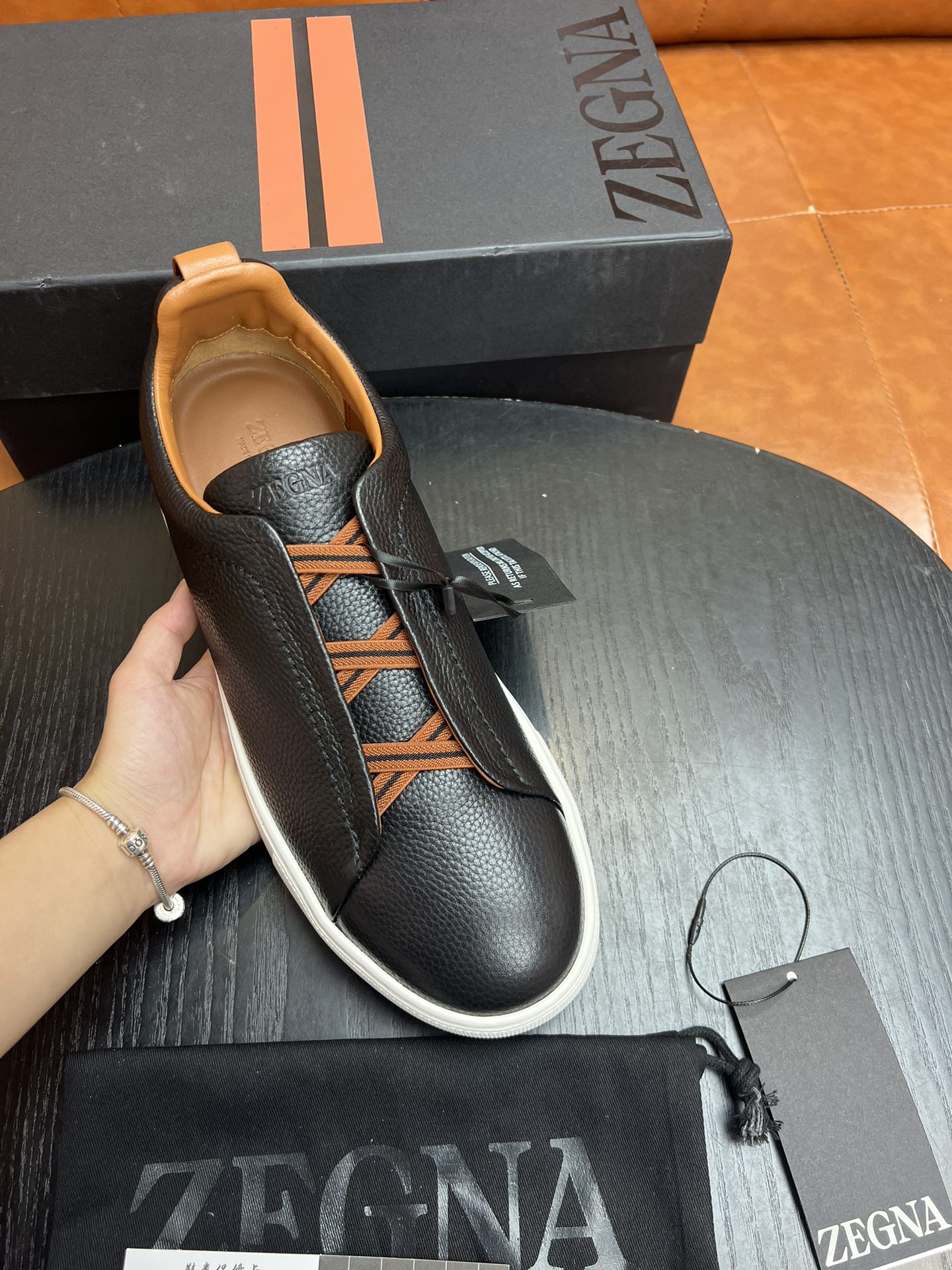 ZEGNA  Triple Stitch Sneakers