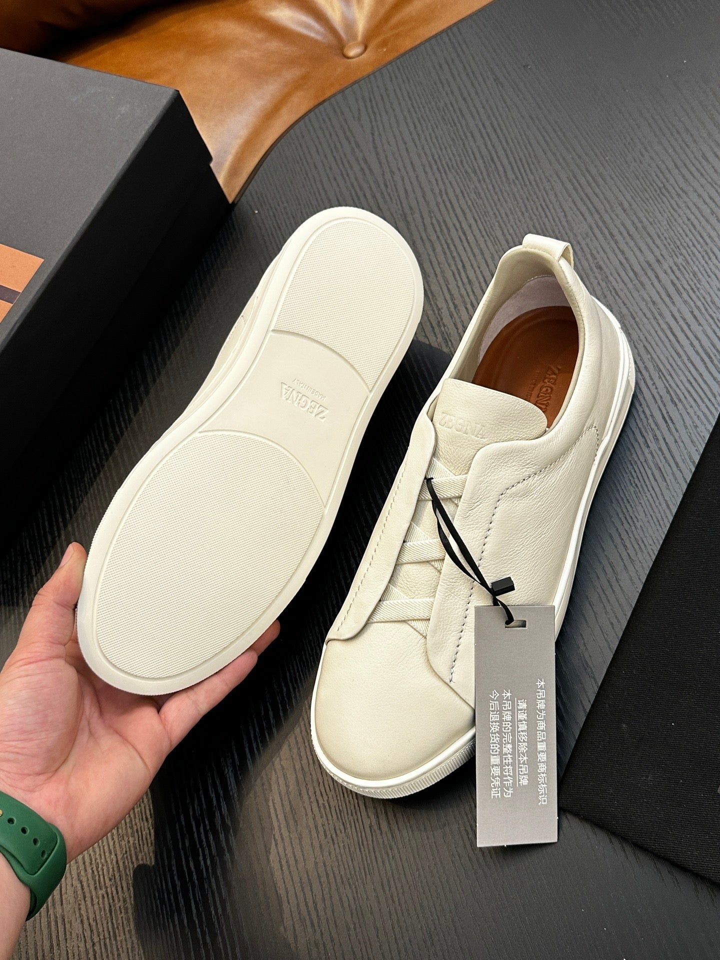 ZEGNA  Triple Stitch Sneakers