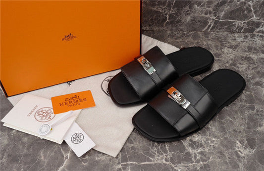 Hermes Gabriel Sandal Noir