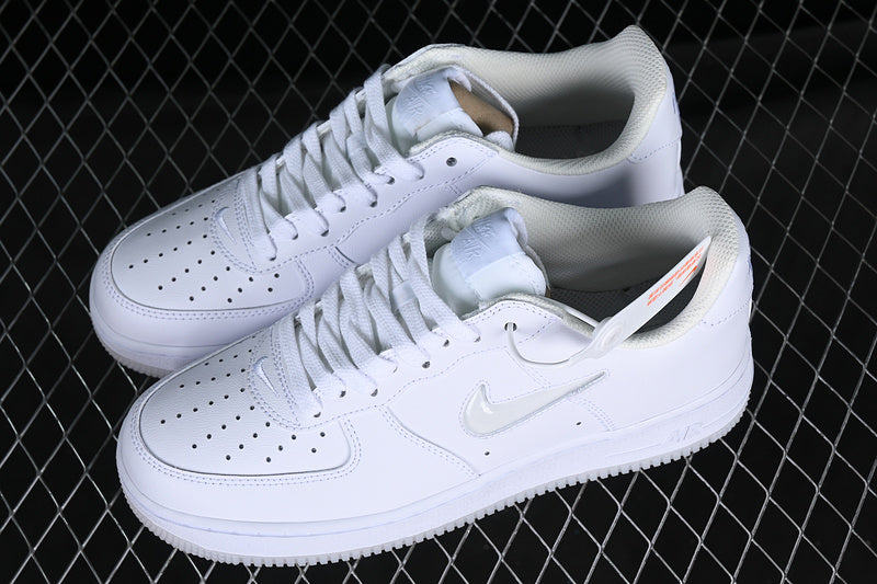 Nike Air Force 1 Low '07 Retro Color of the Month Jewel Swoosh Triple White