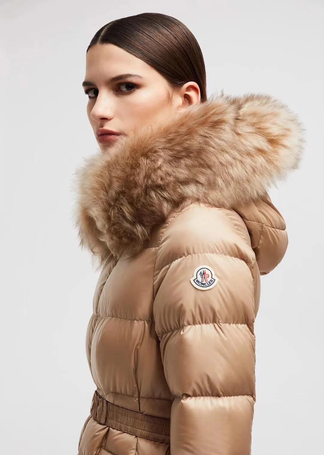 Jacket Moncler Boed Hooded Shearling Short Down