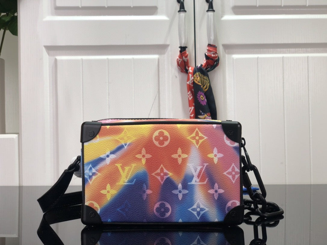 Lv Mini Soft Trunk Sunset Monogram Multicolor