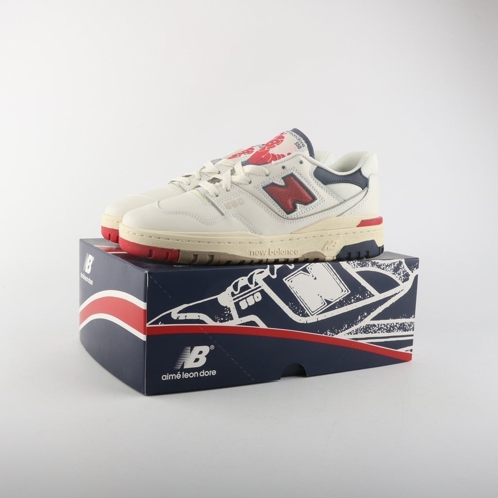 New Balance 550 Aime Leon Dore White Navy Red