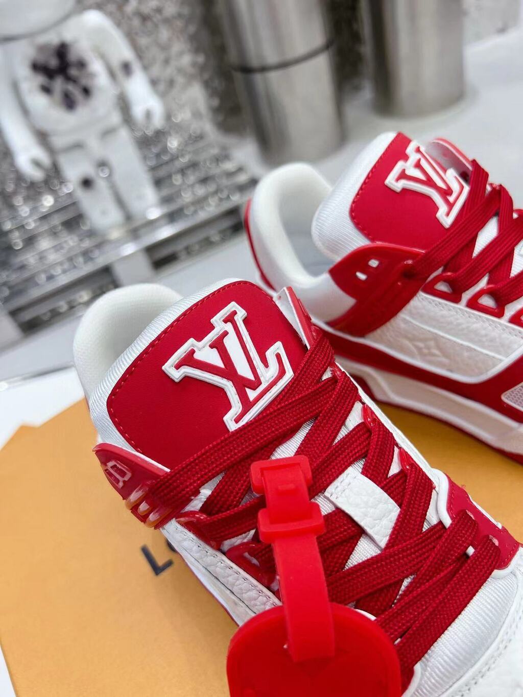 Louis Vuitton Trainer Red White