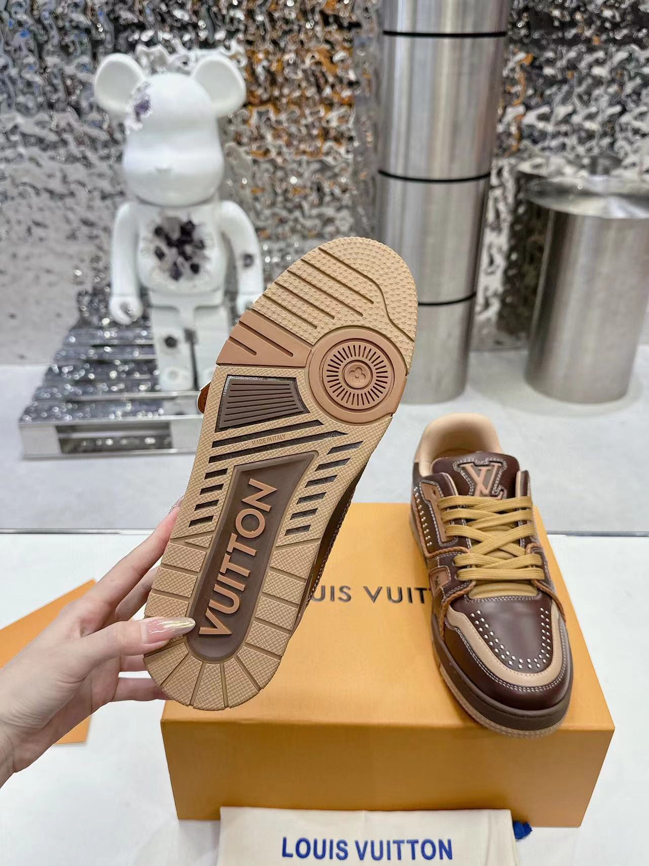 Louis Vuitton LV Trainer Marron Brown