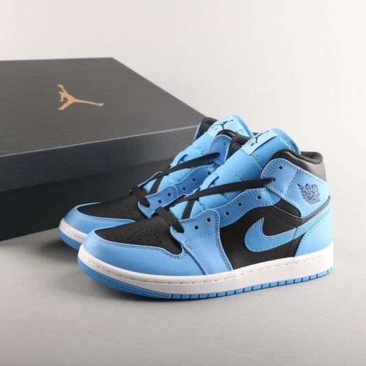 Jordan 1 Mid University Blue Black (Pronta entrega)