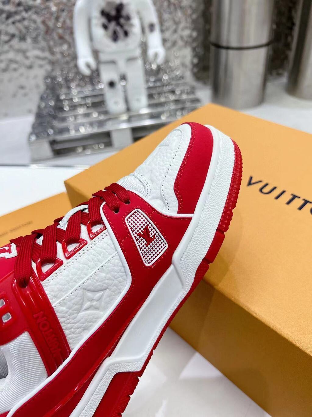 Louis Vuitton Trainer Red White