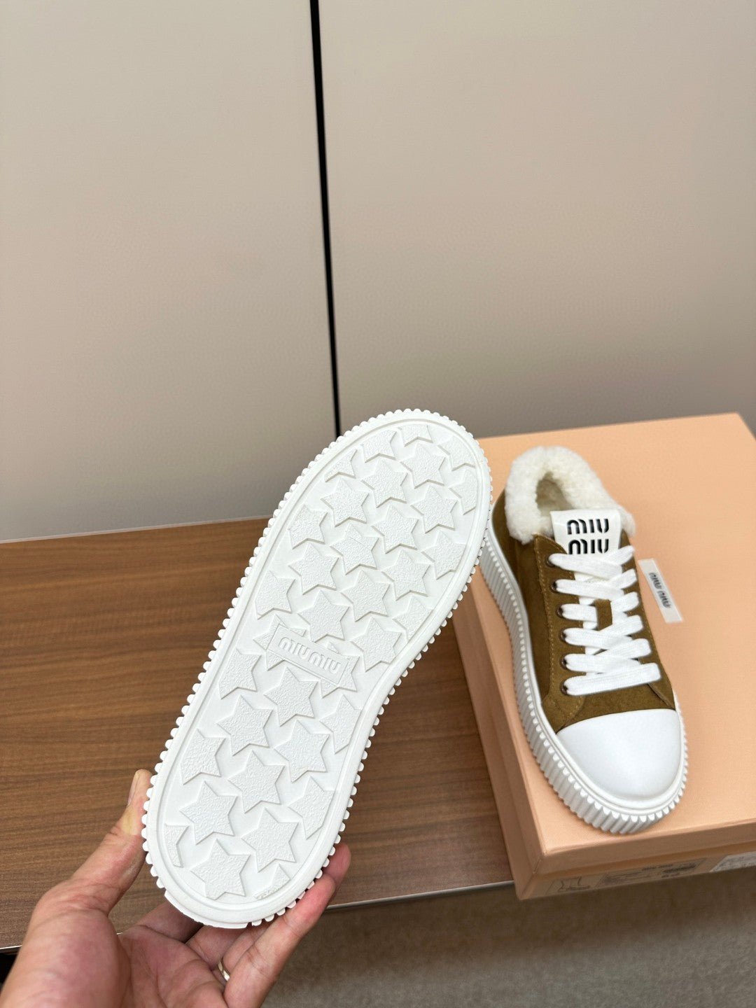 Miu Miu Sneakers in Suede Leather