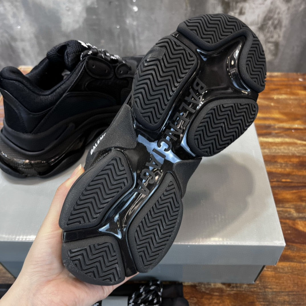 Balenciaga Triple S Black Sola transparente