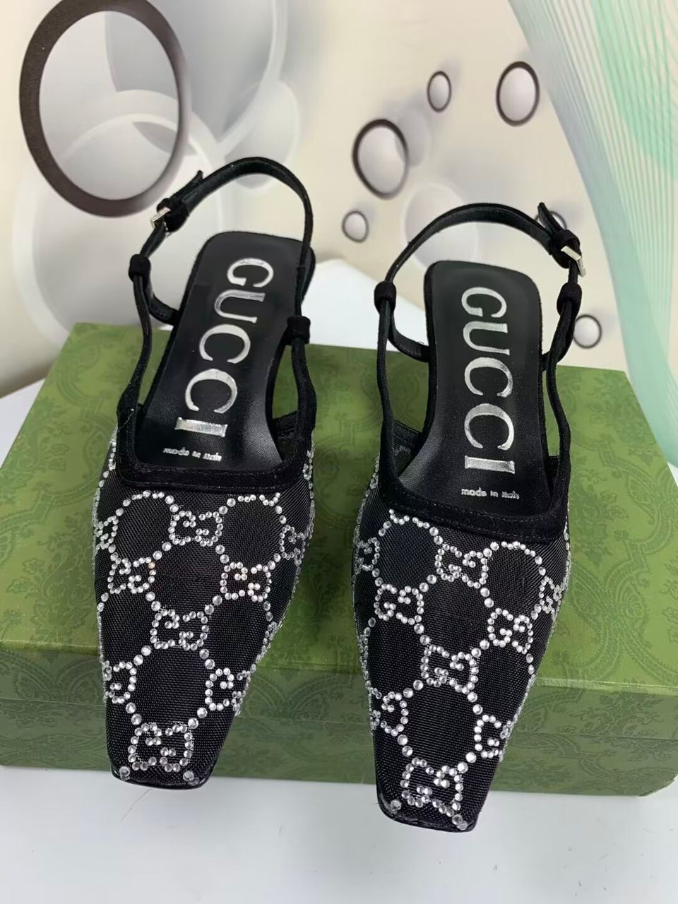 Gucci Sapatilha slingback GG