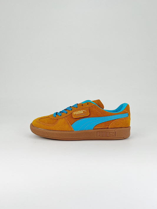 Puma Palermo Dark Cheddar Bright Aqua Orange Gold